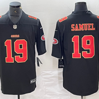 Men's San Francisco 49ers Deebo Samuel #19 Black Fashion Game Jersey1