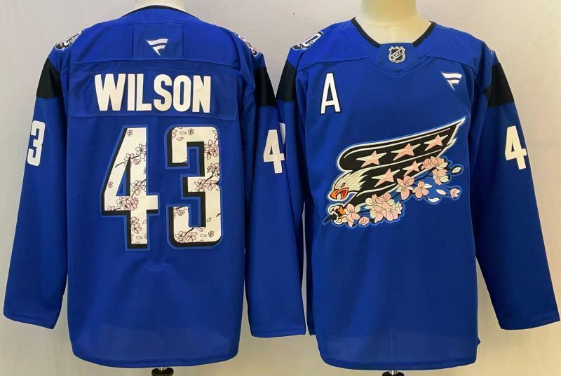 Men's Washington Capitals Tom Wilson #43 Fanatics Blue Player Jersey