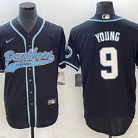 Men's Carolina Panthers Bryce Young #9 Black Game Jersey1 Joint Edition