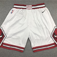 Men's Chicago Bulls White Basketball Shorts2
