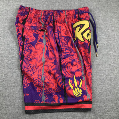 Men's Toronto Raptors Fuchsia Year of the Tiger Edition Pocket Shorts1