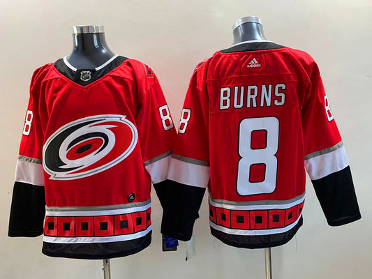 Men's Carolina Hurricanes Brent Burns #8 Red Player Jersey1