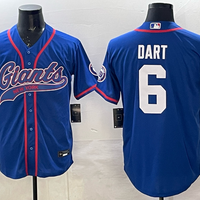 Men's New York Giants Jaxson Dart #6 Royal Game Jersey