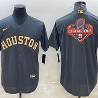 Men's Houston Astros Dark Gray Replica Player Jersey1