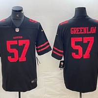 Men's San Francisco 49ers Dre Greenlaw #57 Black Game Player Jersey2