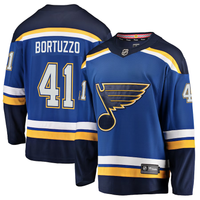 Men's St. Louis Blues Robert Bortuzzo #41 Blue Breakaway Player Jersey1