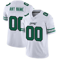 Custom1 Philadelphia Eagles White Team Logo Vapor Limited  Jersey1 Stitched American Football Jerseys