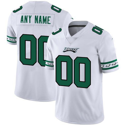 Custom1 Philadelphia Eagles White Team Logo Vapor Limited  Jersey1 Stitched American Football Jerseys