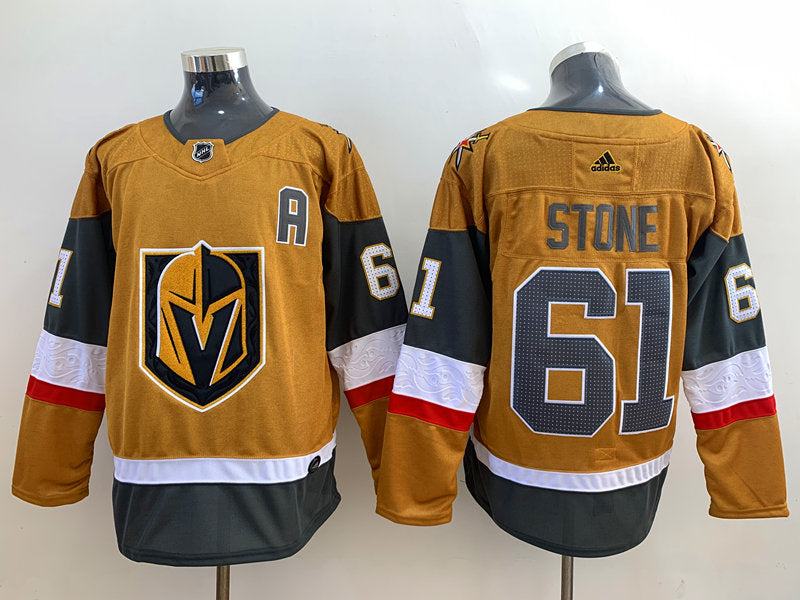 Men's Vegas Golden Knights Mark Stone #61 Gold Breakaway Player Jersey1