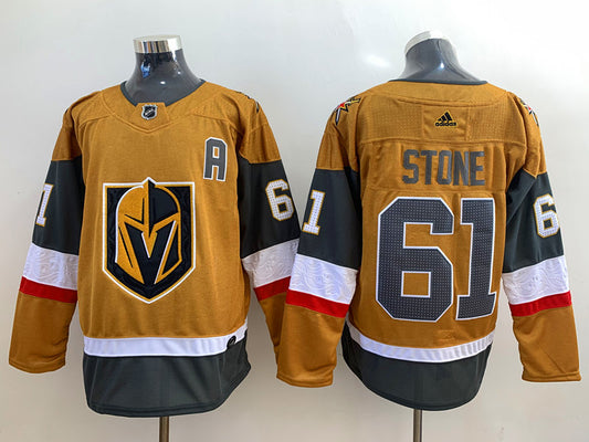 Men's Vegas Golden Knights Mark Stone #61 Gold Breakaway Player Jersey1