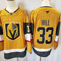 Men's Vegas Golden Knights Adin Hill #33 Gold Home Breakaway Jersey1
