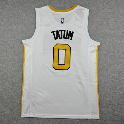Men's Boston Celtics Jayson Tatum #0 White 2025/26 Swingman Jersey - City Edition