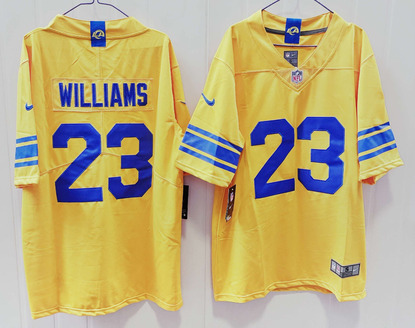 Men's Los Angeles Rams Kyren Williams #23 Classic Sol Game Jersey