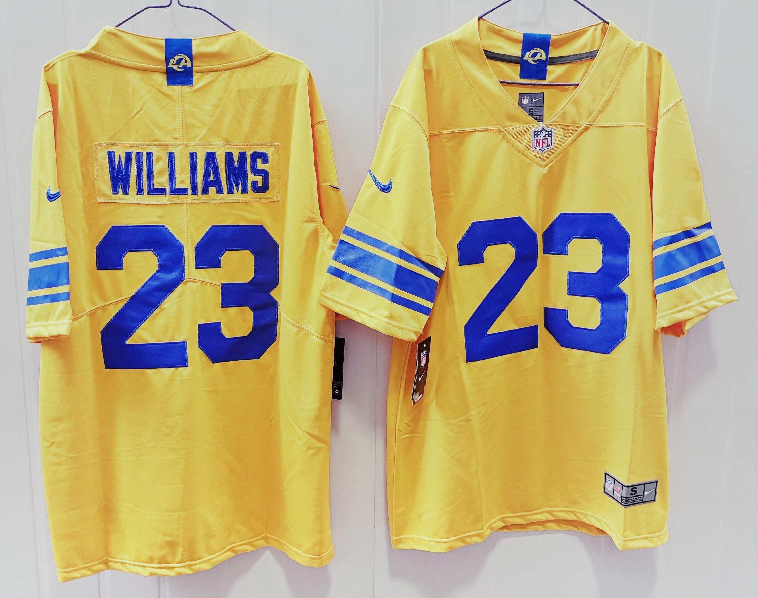 Men's Los Angeles Rams Kyren Williams #23 Classic Sol Game Jersey