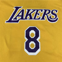 Men's Los Angeles Lakers Kobe Bryant #8-24 Yellow Swingman Player Jersey1