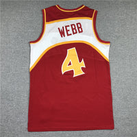 Men's Atlanta Hawks Spud Webb Red 1986-87 Hardwood Classics Swingman Jersey1
