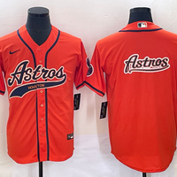 Men's Houston Astros Orange Replica Team Jersey1 Joint Edition