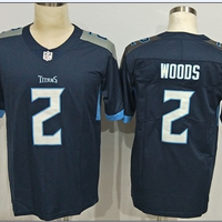 Men's Tennessee Titans Robert Woods #2 Navy Game Jersey1