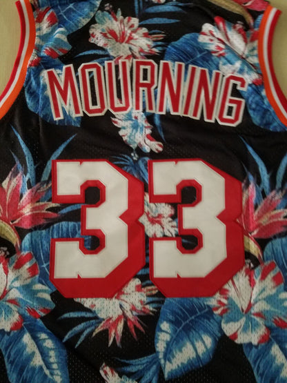 Men's Miami Heat Alonzo Mourning 1996-97 Hardwood Classics Swingman Jersey1