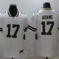 Men's Green Bay Packers Davante Adams #17 White Team Game Jersey1