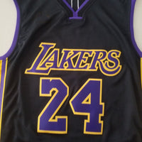 Men's Los Angeles Lakers Kobe Bryant #24 NBA Black Swingman Jersey1