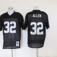 Men's Oakland Raiders Marcus Allen Mitchell & Ness Black Legacy Replica Jersey1