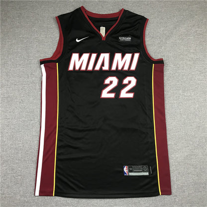 Men's Miami Heat Jimmy Butler #22 Black 2022/23 Swingman Jersey1 - Icon Edition