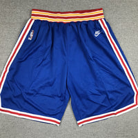 Men's Golden State Warriors Blue Basketball Shorts1