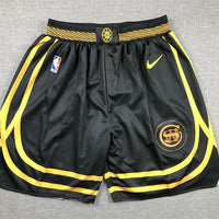 Men's Golden State Warriors Black 2023/24 Swingman City Edition Shorts1
