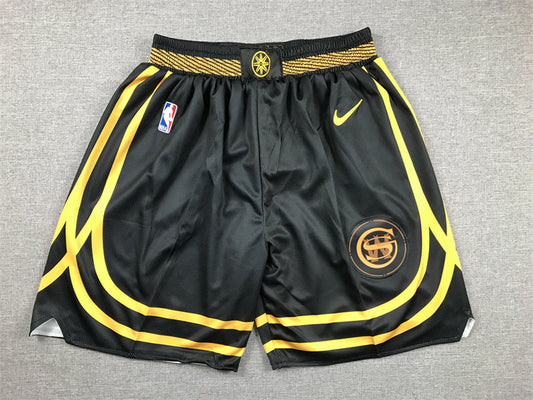 Men's Golden State Warriors Black 2023/24 Swingman City Edition Shorts1