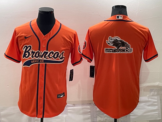 Men's Denver Broncos Orange Game Jersey1