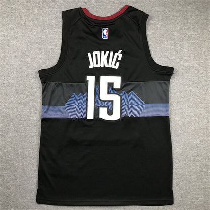Men's Denver Nuggets Nikola Jokic #15 Black 2023/24 Swingman Jersey1 - City Edition