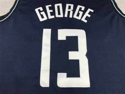 Men's LA Clippers Paul George #13 Navy 2023/24 Swingman Jersey1 - City Edition