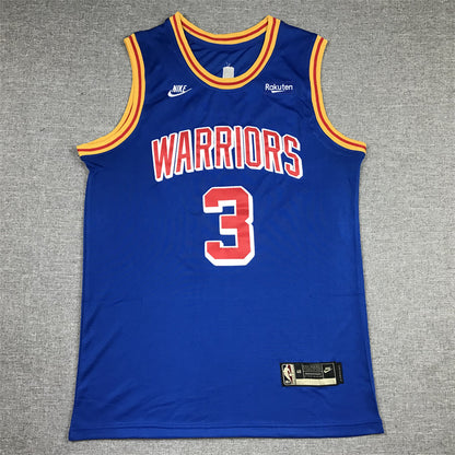 Men's Golden State Warriors Jordan Poole #3 Blue Classic Player Jersey1