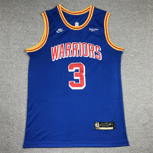 Men's Golden State Warriors Jordan Poole #3 Blue Classic Player Jersey1