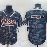 Men's Chicago Bears Grey Camouflage Game Jersey1