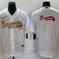 Men's Atlanta Braves White Replica Team Jersey1