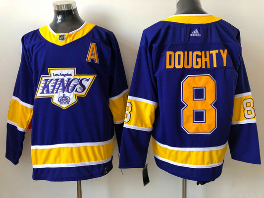 Men's Los Angeles Kings Drew Doughty #8 Purple Breakaway Player Jersey1