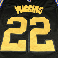 Men's Golden State Warriors Andrew Wiggins #22 City Edition Black Classic Jersey1