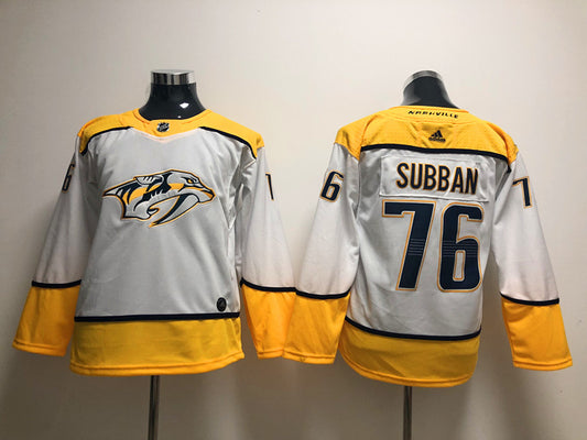 Men's Nashville Predators P.K. Subban #76 White Breakaway Jersey1