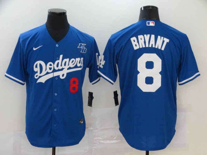 Men's Los Angeles Dodgers Kris Bryant #8 Blue Replica Baseball Jersey1
