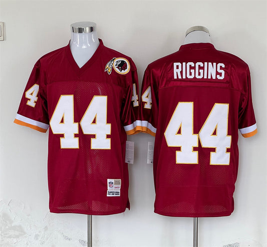 Men's Washington Redskins John Riggins Mitchell & Ness Burgundy Legacy Replica Jersey1