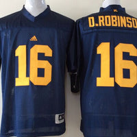 Men's Michigan Wolverines Denard Robinson #16 Navy Alumni Player Game Jersey