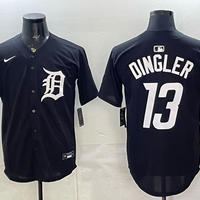 Men's Detroit Tigers Dillon Dingler #13 Black Limited Player Jersey