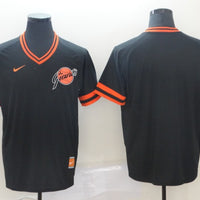 Men's San Francisco Giants Black Replica Blank Jersey1