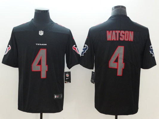 Men's Houston Texans Deshaun Watson #4 Black Player Jersey1