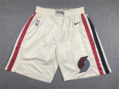 Men's Portland Trail Blazers White Pocket Shorts1