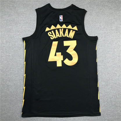 Men's Toronto Raptors Pascal Siakam Black 2020/21 Fast Break Player Jersey1