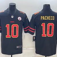 Men's Kansas City Chiefs Isiah Pacheco #10 Black Game Jersey1
