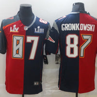 Men's Tampa Bay Buccaneers Rob Gronkowski #87 Red/Blue Game Jersey1